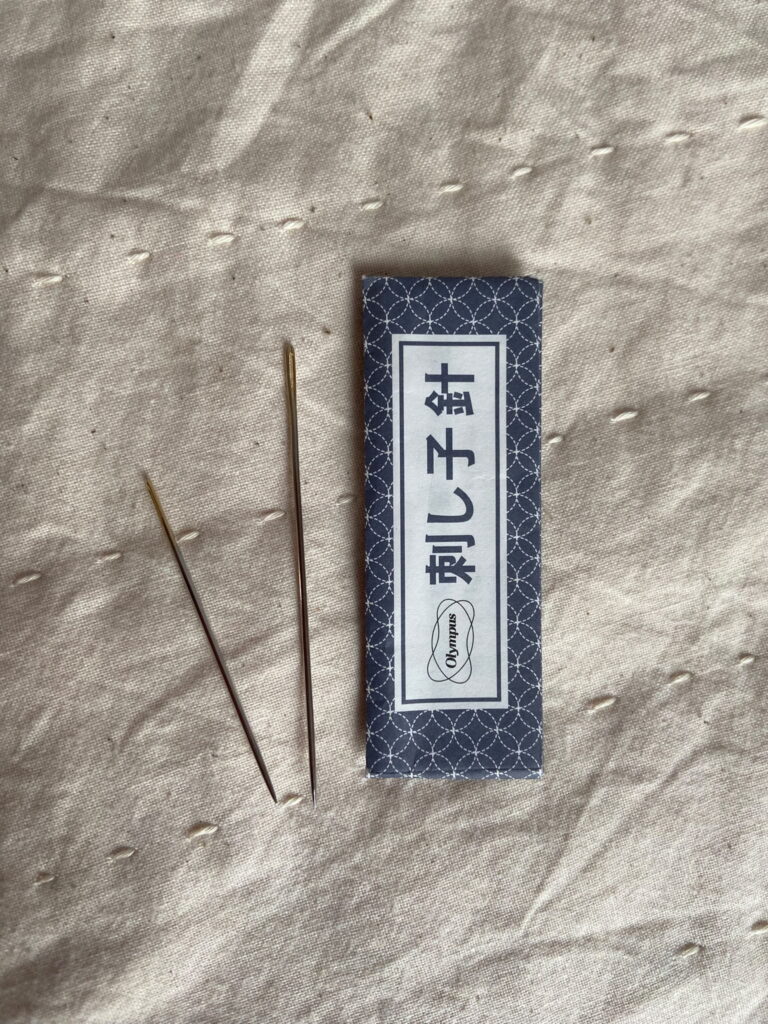 Aiguilles pour broderie sashiko.